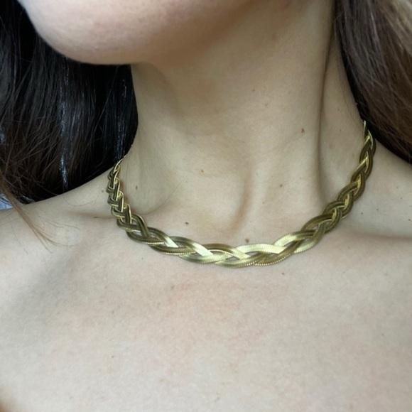 14K Gold Plated Delicate Link Women's Chain Necklace - Picture 3 of 7